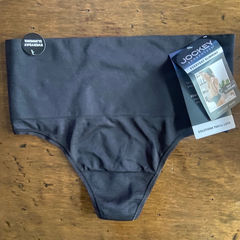 Jockey Everyday Slimming Black Thong Medium